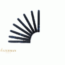 Waterman vulpenpatronen standaard lang zwart ( doos a 8 stuks )