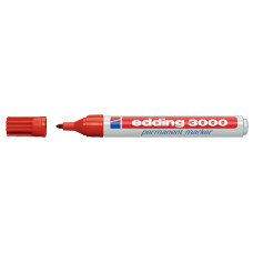 Edding 3000 viltstift rond 1.5-3mm rood
